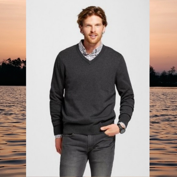 charcoal grey sweater mens